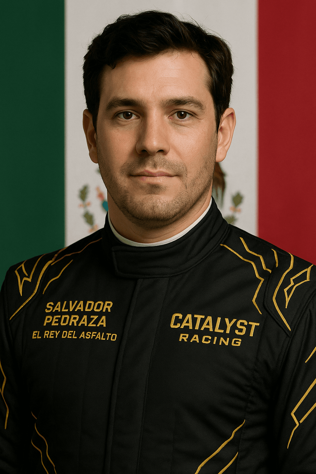Salvador Pedraza racing character portrait