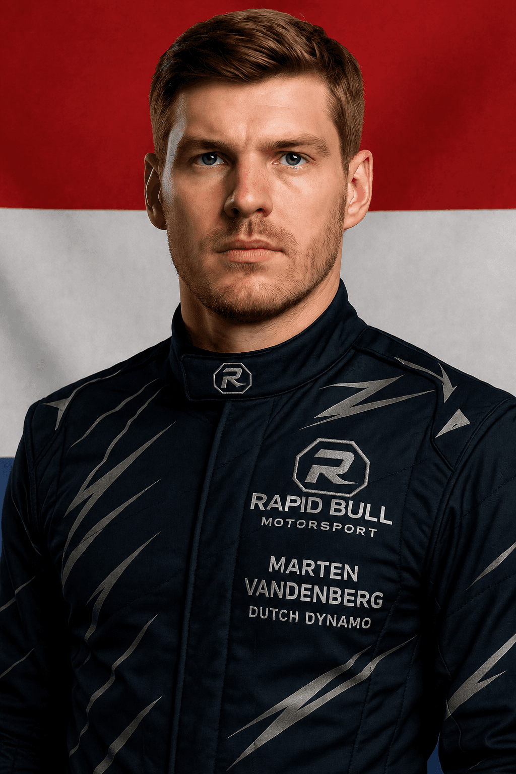 Marten Vandenberg racing character portrait