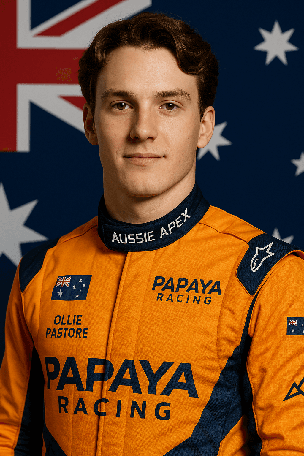 Ollie Pastore racing character portrait